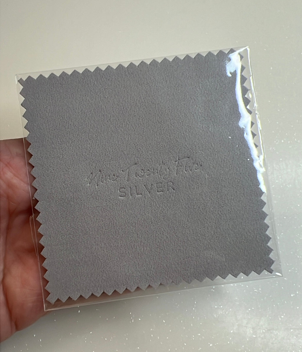 925 Sterling Silver Microfiber Suede Polishing Cloth
