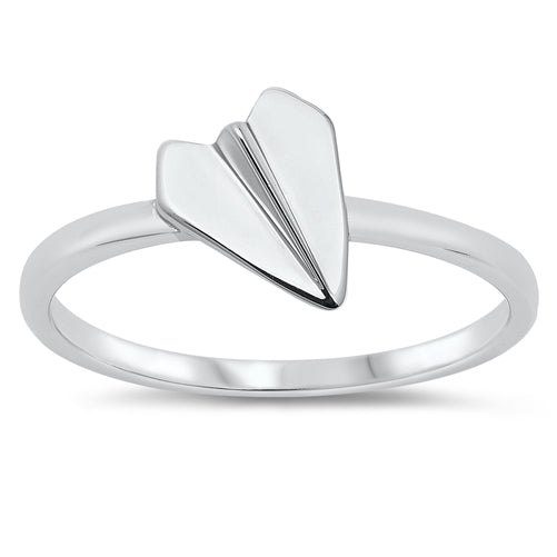 925 Sterling Silver Paperplane Ring