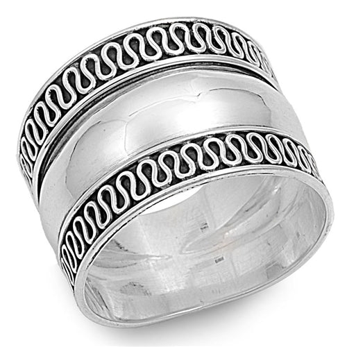 925 Sterling Silver Bali Design Ring