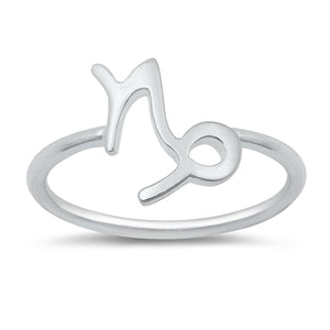 925 Sterling Silver Zodiac Sign Aries to Pisces Ring