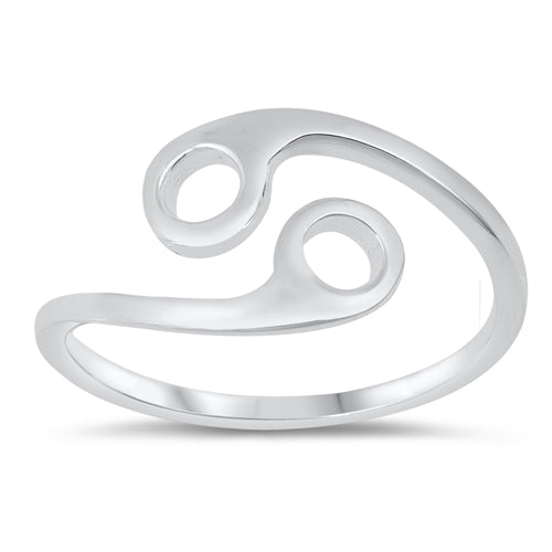 925 Sterling Silver Zodiac Sign Aries to Pisces Ring