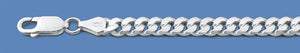 Italian 925 Sterling Silver Round Curb Bracelet