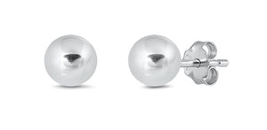 925 Sterling Silver 5mm Ball Stud Earrings