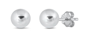 925 Sterling Silver 9mm Ball Stud Earring