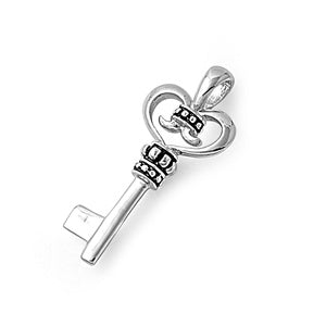 925 Sterling Silver Key Pendant