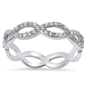 Cz Infinity 925 Sterling Silver Ring