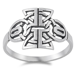 925 Sterling Silver Celtic Mens Ring