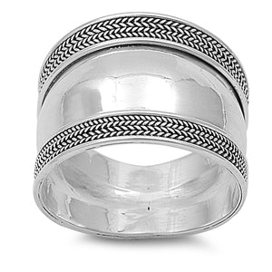 925 Sterling Silver Bali Design Ring