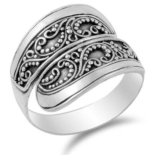 925 Sterling Silver Bali Ring