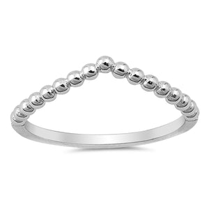 925 Sterling Silver V Shape Ring