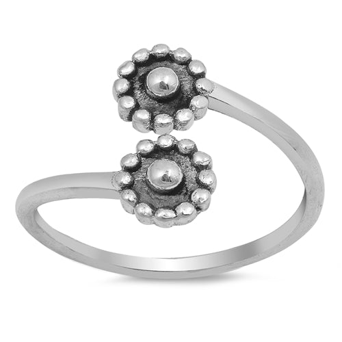 925 Sterling Silver Bali Design Adjustable Ring