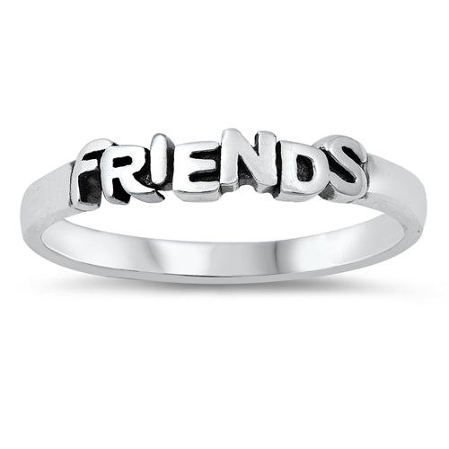 925 Sterling Silver Friends Ring