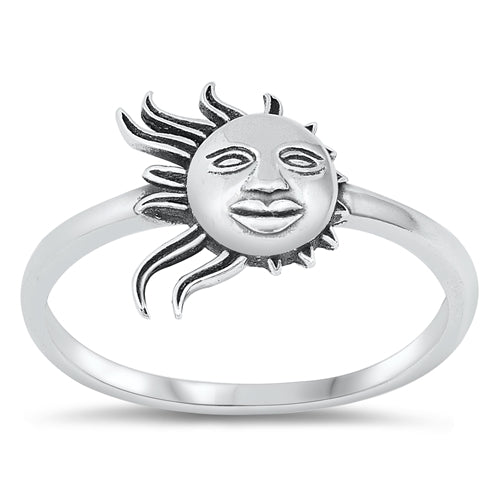 925 Sterling Silver Sun Ring