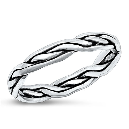 925 Sterling Silver Braid Ring