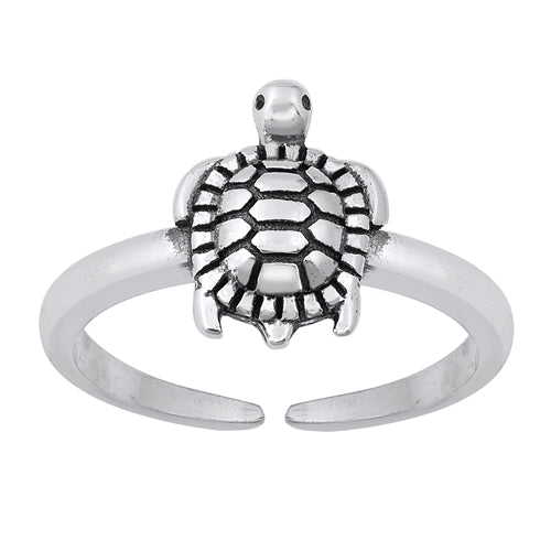 925 Sterling Silver Turtle Toe Ring