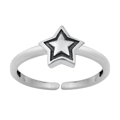 925 Sterling Silver Star Toe Ring
