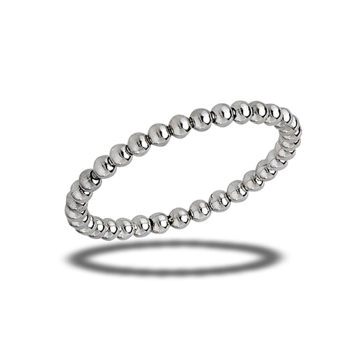 925 Sterling Silver 2 mm Rolling Bead Ring