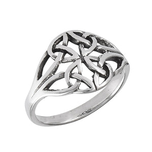 925 Sterling Silver Celtic Endless Knot Ring