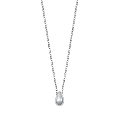 925 Sterling Silver Mini Teardrop Pendant Necklace