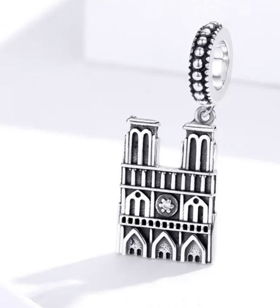 925 Sterling Silver Notre Dame de Paris Charm