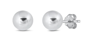 925 Sterling Silver 10mm Ball Stud Earring