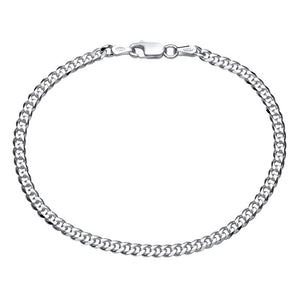 925 Sterling Silver Curb Chain Bracelet