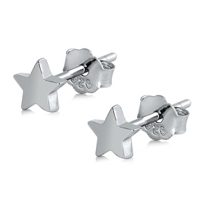 925 Sterling Silver Mini Star Stud Earrings