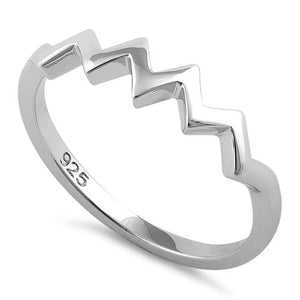 Sterling Silver ZigZag Pattern Ring
